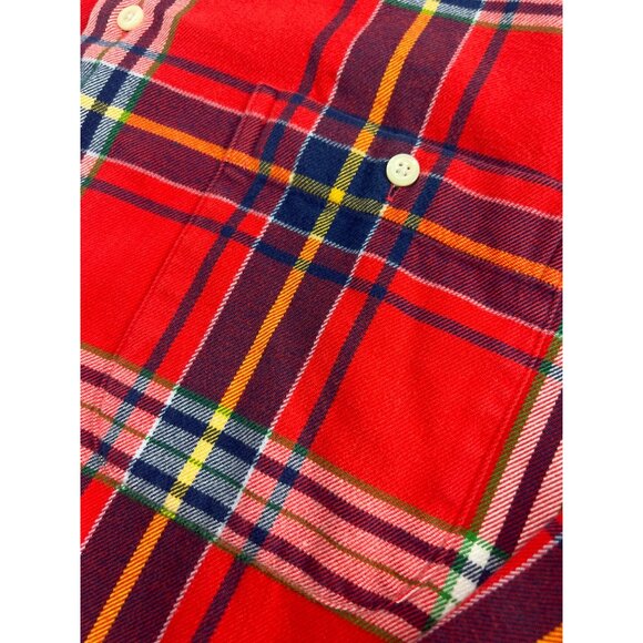 Gitman Bros Flannel Shirt Mens Small S Tartan Plaid Made In USA Button Up - Picture 7 of 8